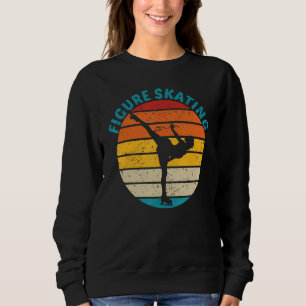 Retro Figure Skating Vintage Skater Winter Ice Ska Sweatshirt
