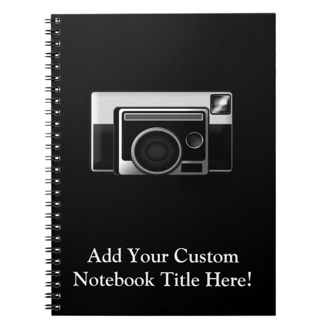 Retro Film Camera Spiral Notebook (Front)