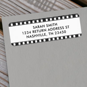 Retro Film Strip Address