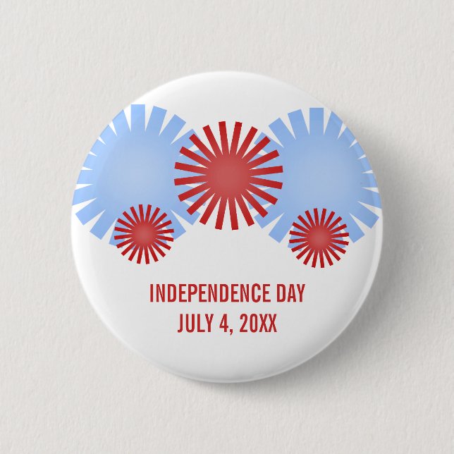 Retro Fireworks Button (Front)