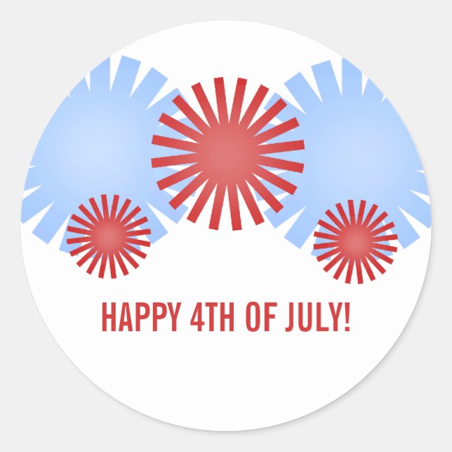 Retro Fireworks Stickers (Front)