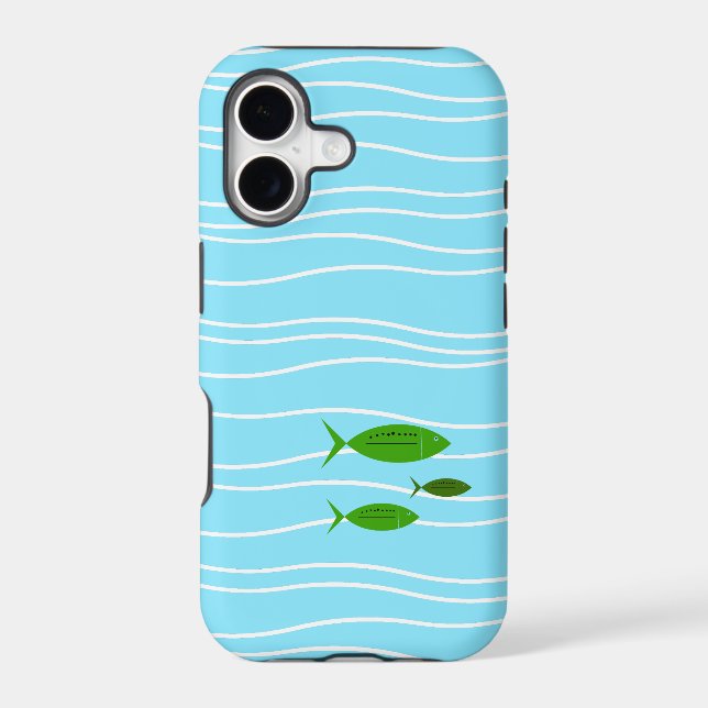 Retro Fish Case-Mate iPhone Case (Back)