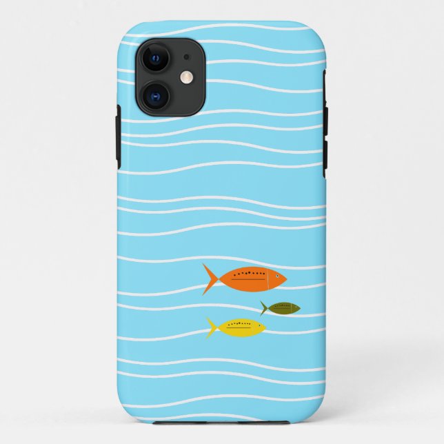 Retro Fish Case-Mate iPhone Case (Back)