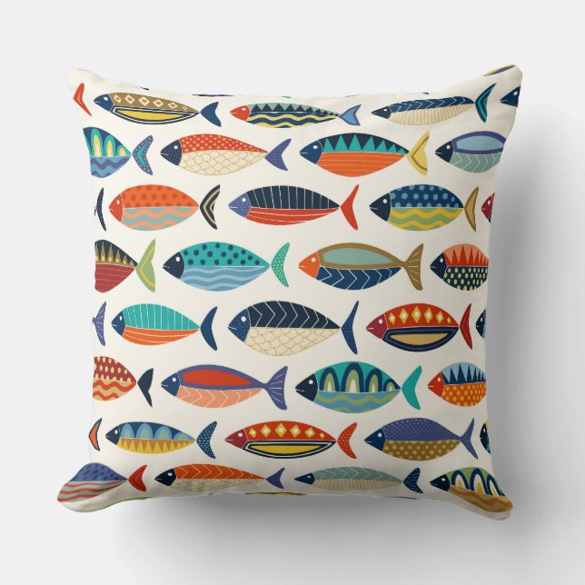 retro fish cushion (Front)