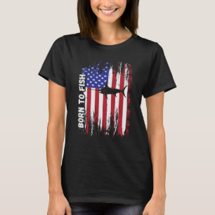 Retro Fishing Born To Fish Men Women Swordfish Fis T-Shirt