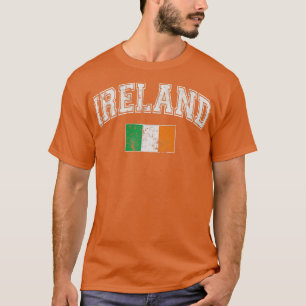 Retro Flag of Ireland Irish St Patricks Day T-Shirt