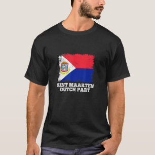 Retro Flag Sint Maarten Vintage Flag Maarten Dutch T-Shirt
