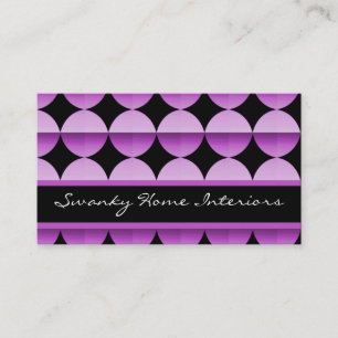 Retro Flair Business Card, Lovely Lavender Card