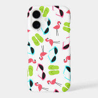Retro Flamingo Pattern iPhone 7 case