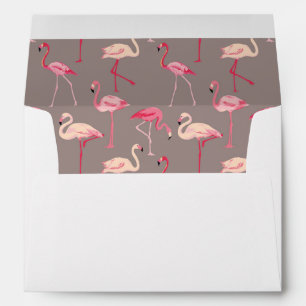 Retro Flamingos Envelopes