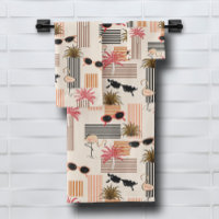 Retro Flamingos Palms Vintage Sunglasses