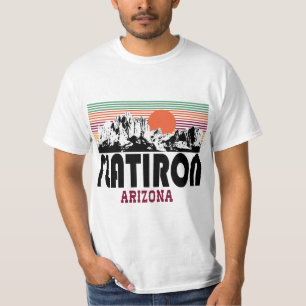 Retro Flat Iron Superstitions Mountain Arizona T-Shirt