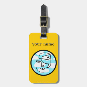 Retro Flight Attendant Personalised Luggage Tag #3