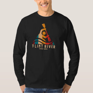 Retro Flint River Kayaking T-Shirt