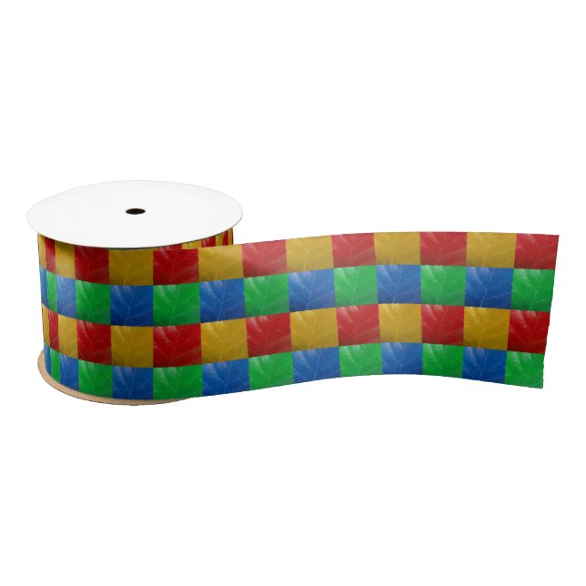 Retro Floor Pattern Satin Ribbon (Spool)