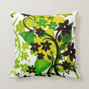 [Retro Floral] 1974 Botanical Graphic Design Cushion