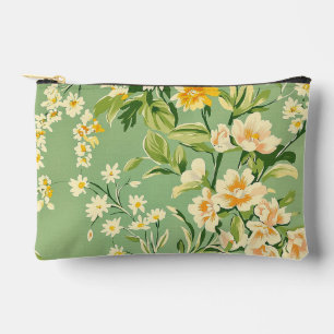 Retro Floral Accessory Pouch