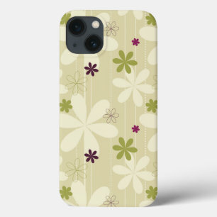 Retro Floral Background iPhone 13 Case