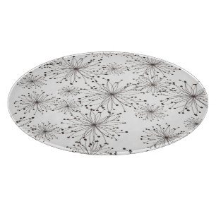 Retro floral background cutting board