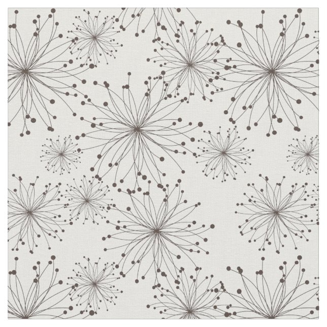 Retro floral background fabric (Close Up)