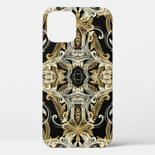 Retro floral background. Vintage illustration. iPhone 12 Case