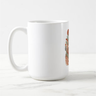 Retro Floral Boho Art T-Shirt Coffee Mug