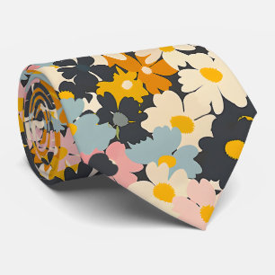 Retro Floral Cottagecore Neck Tie