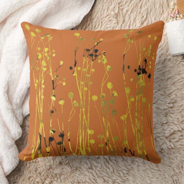Retro Floral Cushion (Blanket)