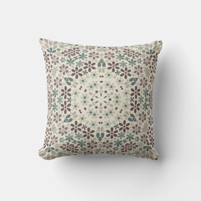 Retro, floral cushion (Front)