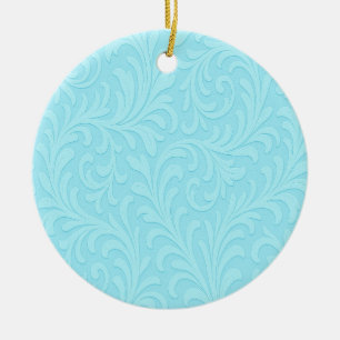 retro floral design ceramic tree decoration