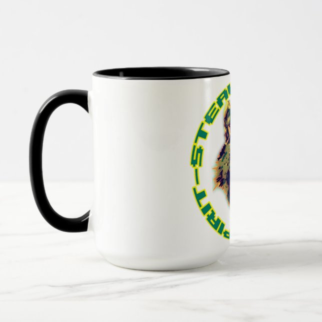 retro floral design mug (Left)