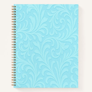 retro floral design notebook