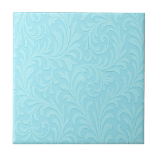 retro floral design tile