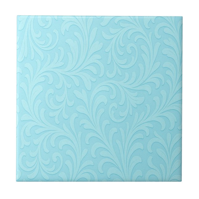 retro floral design tile (Front)