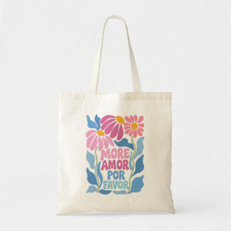 Retro Floral Groovy Aesthetic Tote Bag