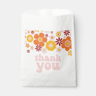 Retro Floral Groovy birthday Favour Bags