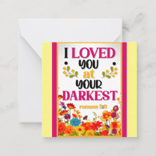 Retro Floral Inspirational   Card