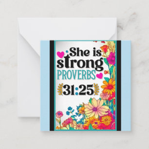 Retro Floral Inspirational   Card