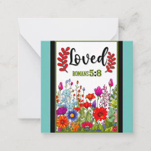 Retro Floral Inspirational   Card