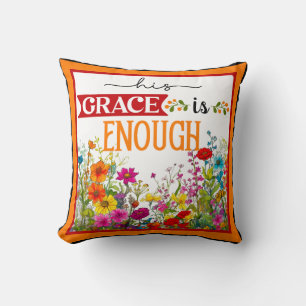 Retro Floral Inspirational Cushion