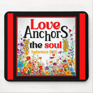 Retro Floral Inspirational Mousepad