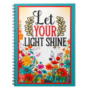 Retro Floral Inspirational Notebook