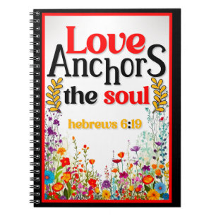 Retro Floral Inspirational Notebook