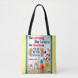 Retro Floral Inspirational Tote Bag