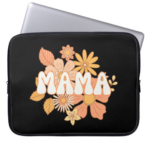 Retro Floral Mama Laptop Sleeve