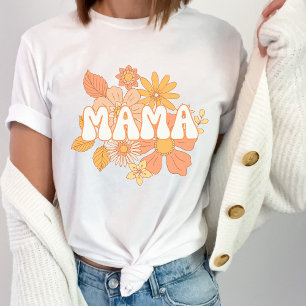 Retro Floral Mama T-Shirt
