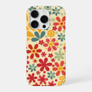 Retro. Floral motifs iPhone 16 Pro Case