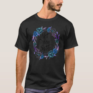 Retro Floral Not Today Satan Jesus Cross Christian T-Shirt