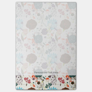 Retro Floral Pattern 2 2 Post-it Notes