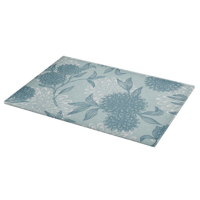 Retro Floral Pattern 2 3 Cutting Board (Corner)